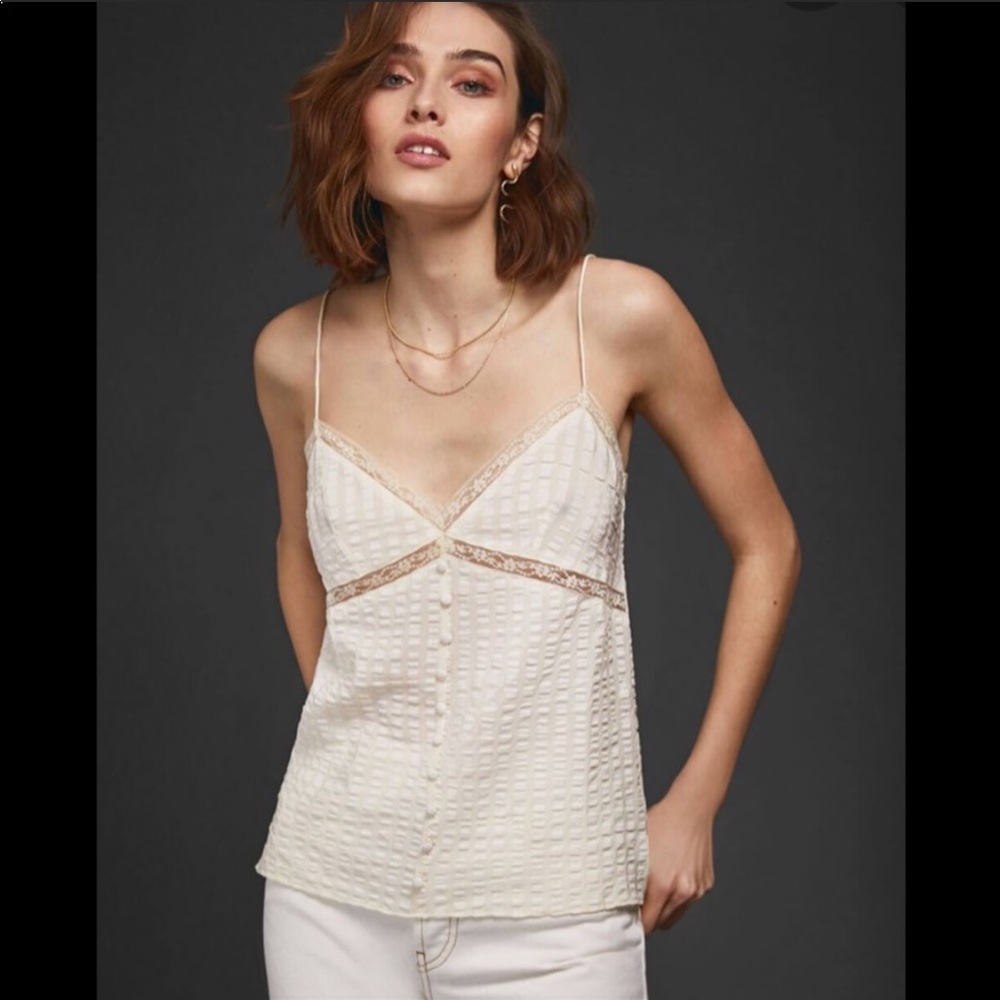 NWT anine bing Nadine lace cami